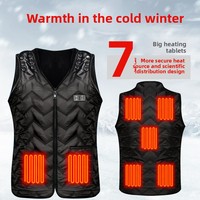 Heated Vest for Middle-Aged & Elderly - Rechargeable Smart Heating, Constant Temp & Waist Warm, Electric Sleeveless Jacket for M