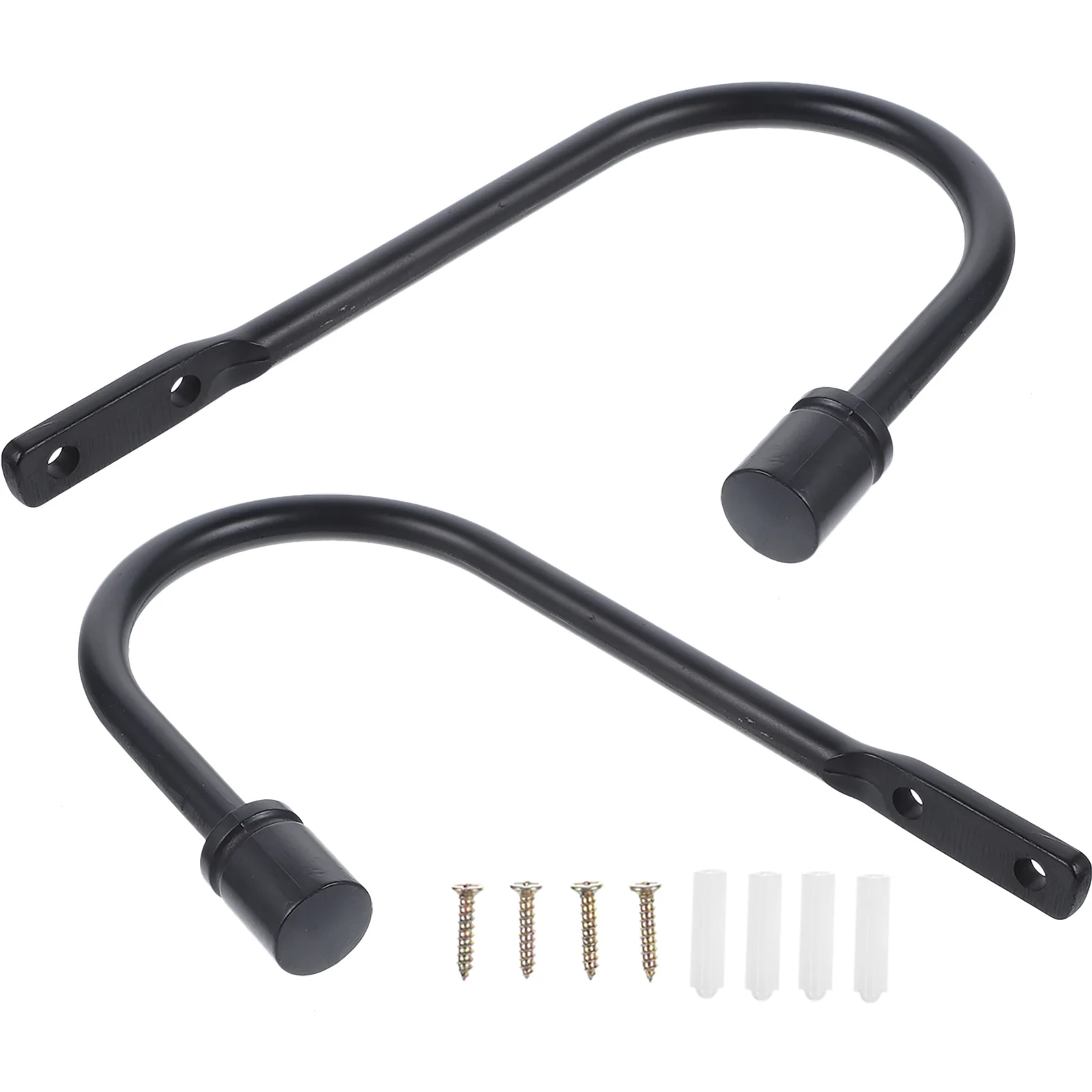 

2 Pcs Curtain Hook Hangers for Drapes Vintage Fastener Accessories Iron Holders Wall Back Window