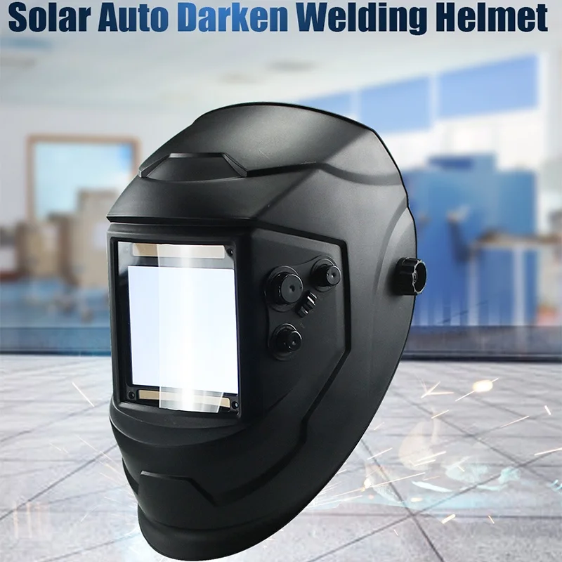 Large viewing angle eara 4 arc sensor DIN5-DIN13 solar auto dimming True Color welding mask/helmet/welding cap/lens/mask/protec