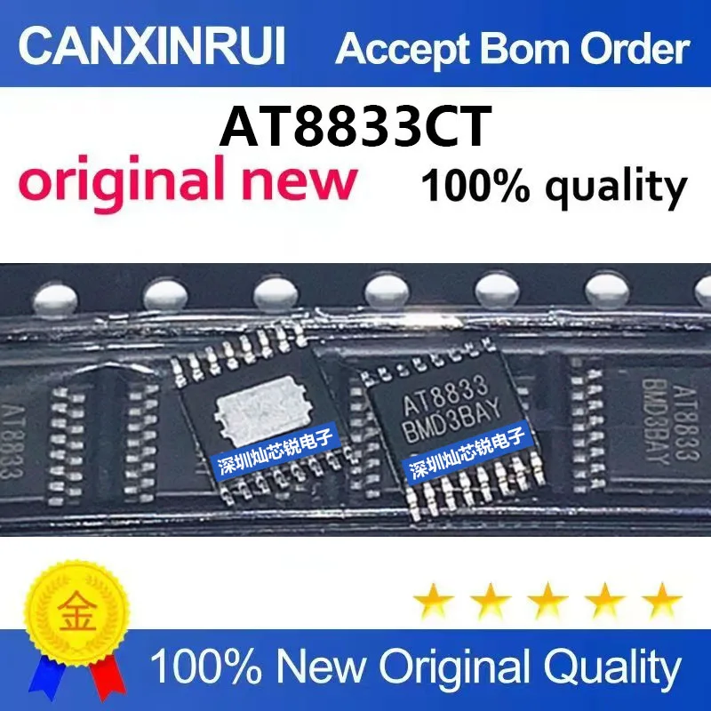 (5-100pieces)Brand New Original AT8833 AT8833CT SMD TSSOP16 Dual-Channel H-Bridge Motor Driver Chip