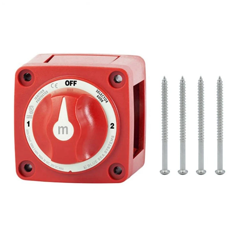 Mini Switch Cut On/Off Marine Boat 12-48V 100-300A Battery Switch Isolator Disconnect Rotary Easy To Use Selector 3 Position image 6