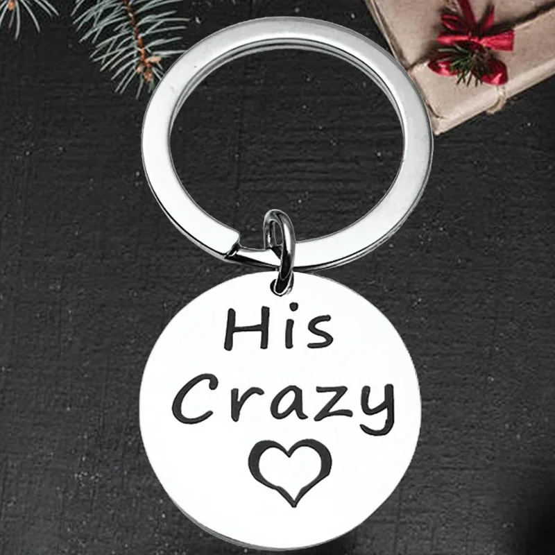 Cute Couple Gifts Keychain Pendant Boyfriend and Girlfriend Gift Key Chain Keyring Lovers Couple Husband Wife Birthday Gift