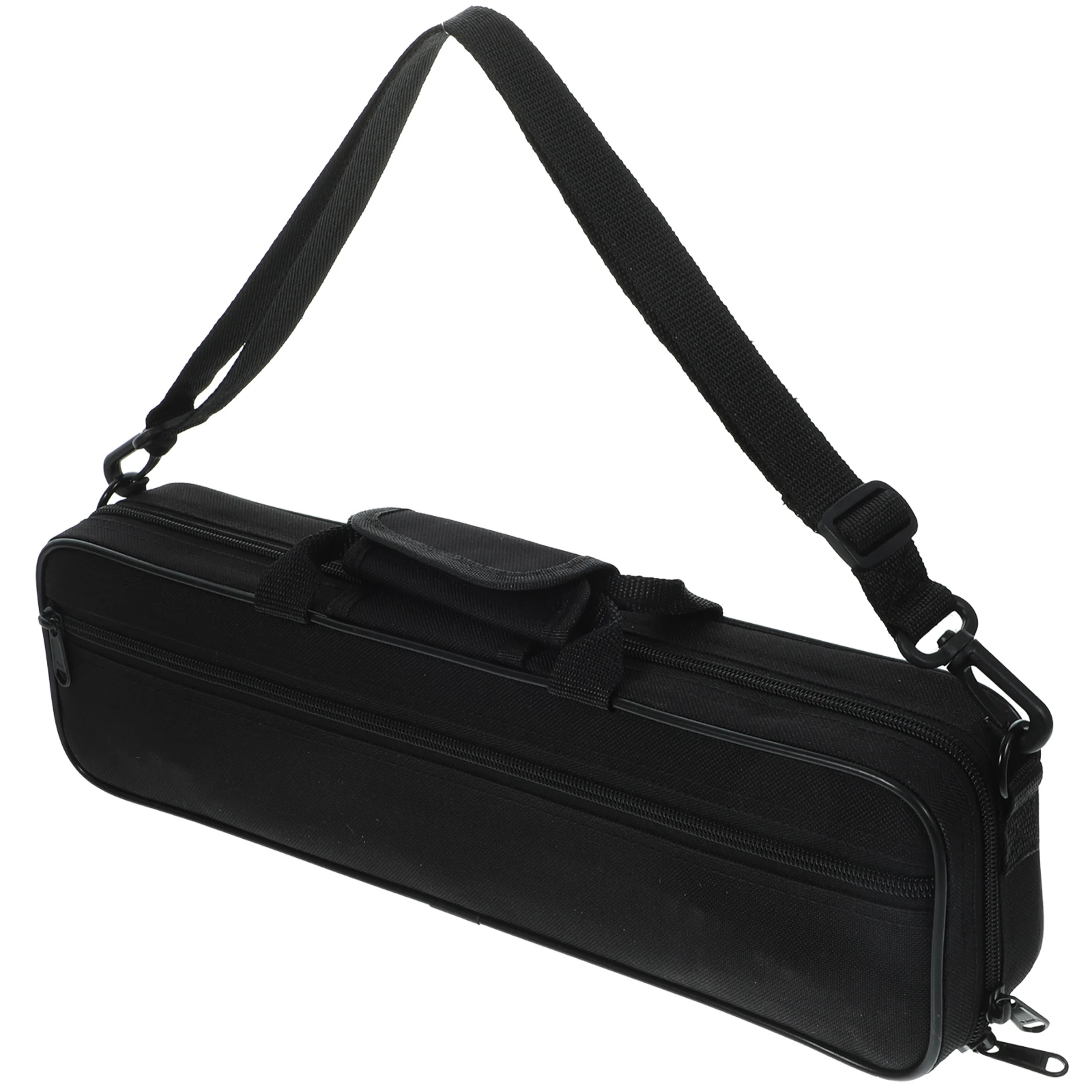 

Flute Bag High-Grade Durable Material Simple Design Black Portable Storage Container For Music Instrument Flute Carrying Pouch