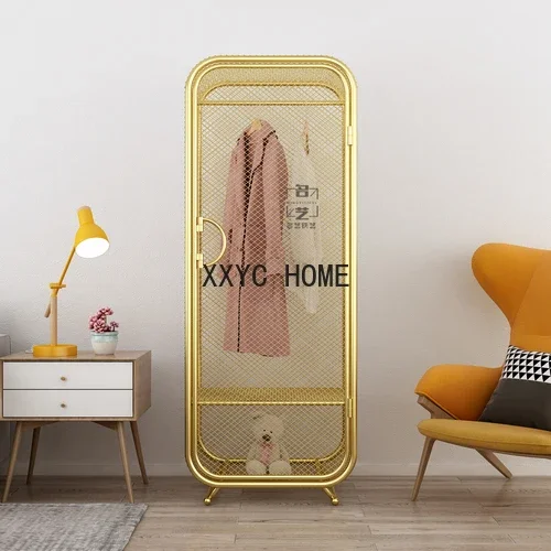 

Single-Deur Garderobe Ijzer Kinderen Slaapkamer Economie Kleine Appartement Garderobe Nordic Light Luxe Kleding Kast