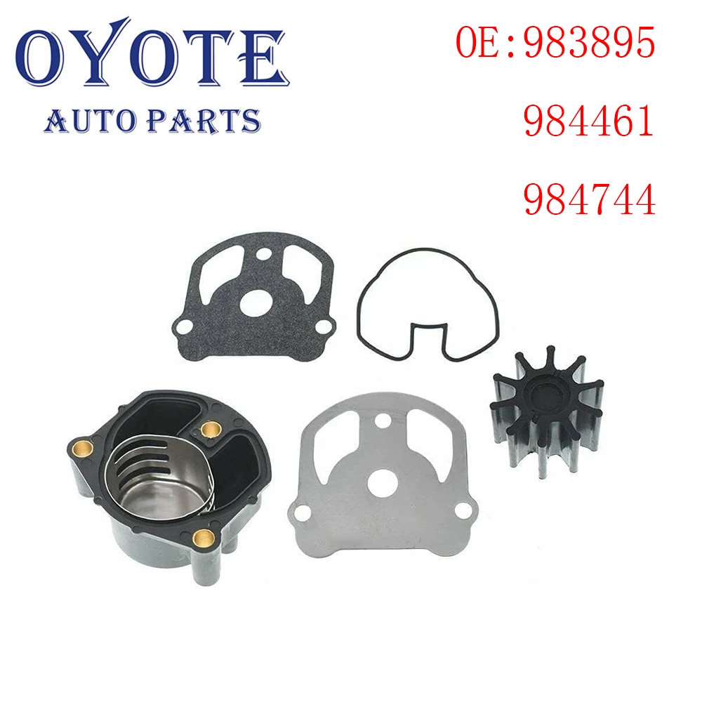 OYOTE    Water Pump Rebuild Impeller Kit With Housing For OMC Cobra Stern Drives 2.3L to 7.5L Ref  984461 777128 983895