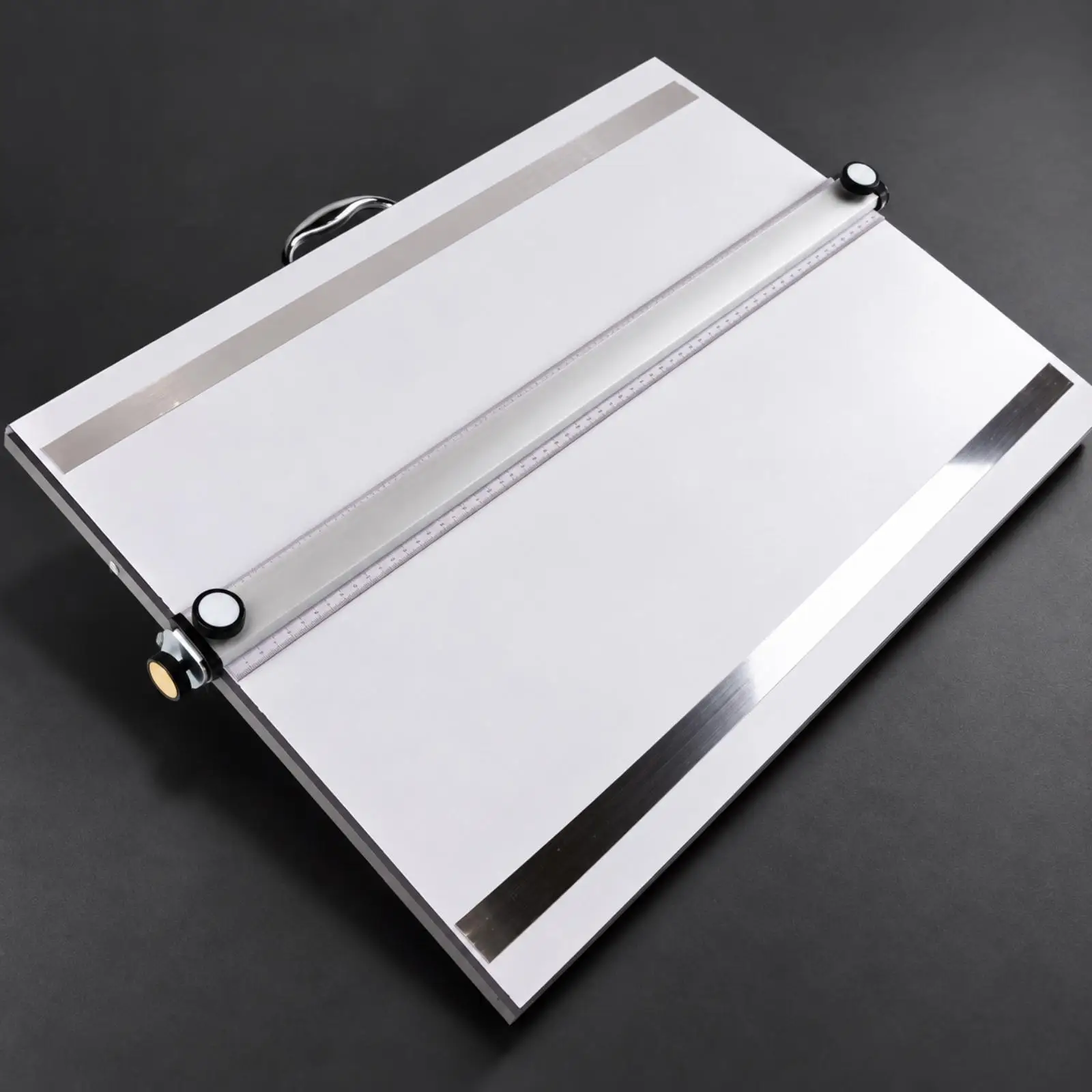 A2 Drawing Board for Desk with Sliding Straightedge and Clamping Strips for Engineering Layout Tasks