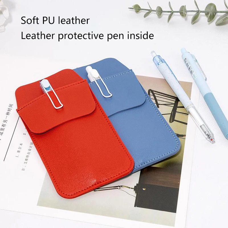 PU Leather Pencil Bags For Clothes Pocket Doctor Nurse Staff Leak-Proof Pen Pouch Hospital Business Pen Holder