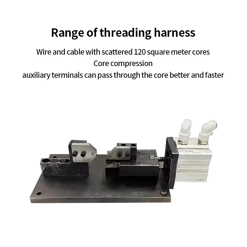 Small wiring harness terminal accessory, large square cable quick clamping device, 120 square wire and cable special