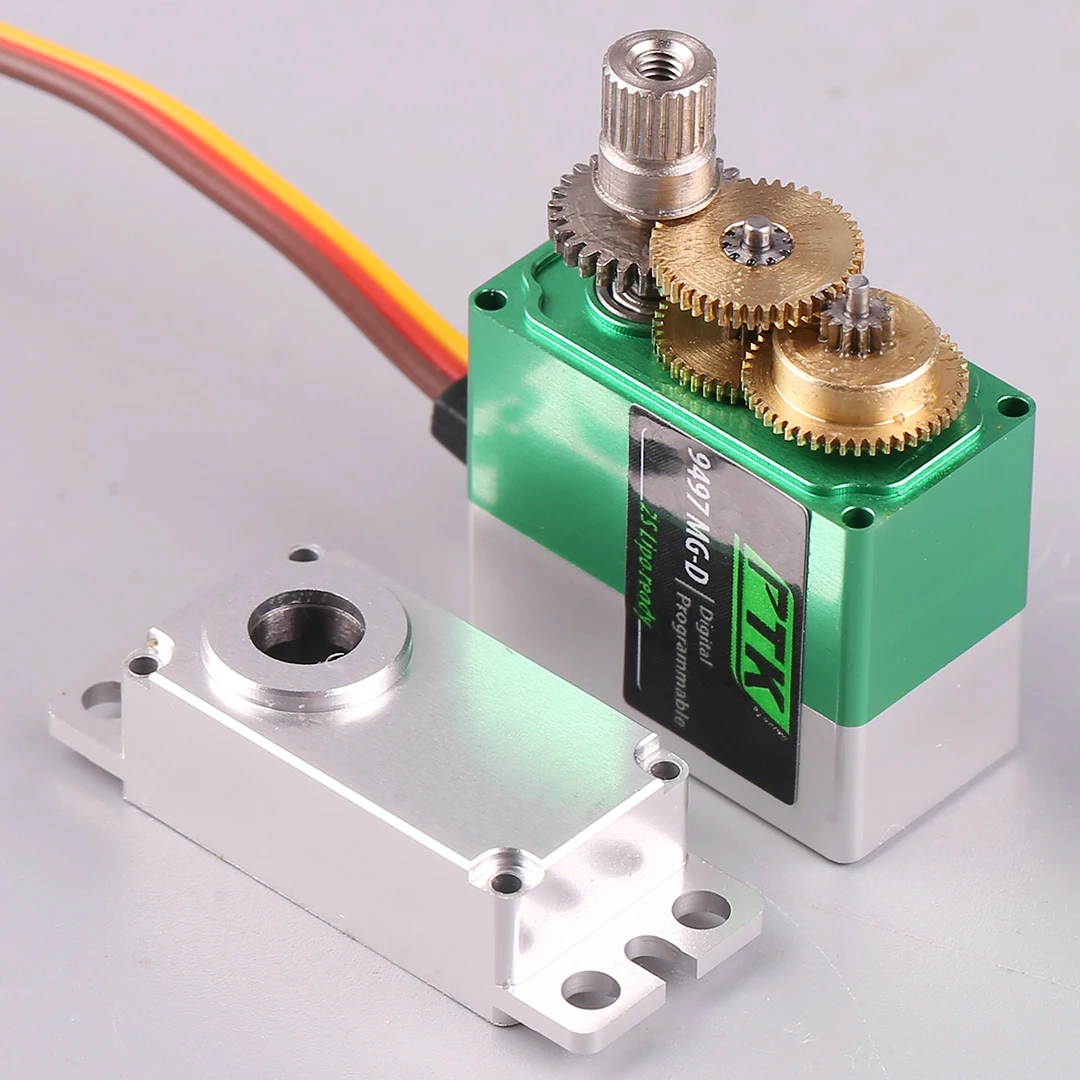 PTK 9497 MG-D 20g Servo digitale Metal Gear programmabile 2S Lipo Ready per modello aereo per auto RC elicottero RC - Servo dimensioni