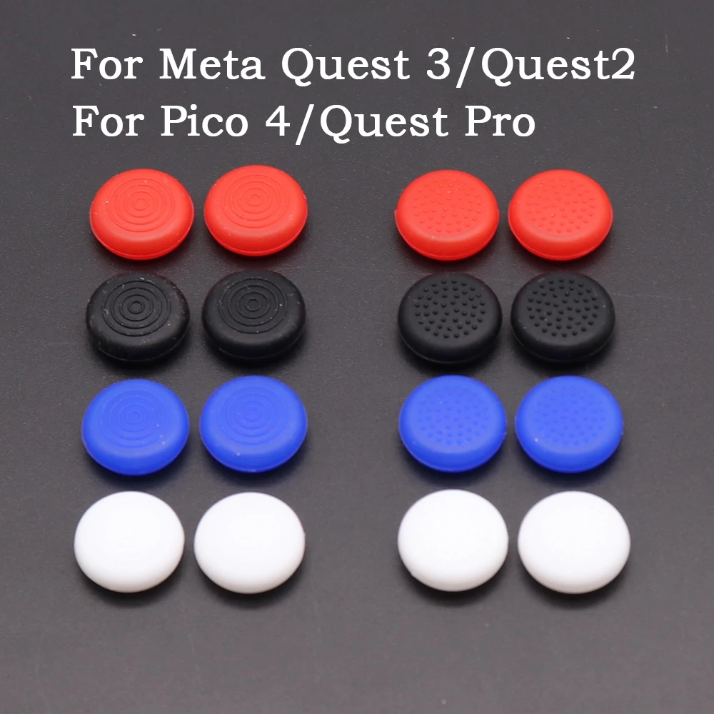 6PCS For Meta quest 3 Silicone Soft Stick Grip Protective Cap Joystick Cover For OculusQuest 2 Handle Rocker Silicone Caps