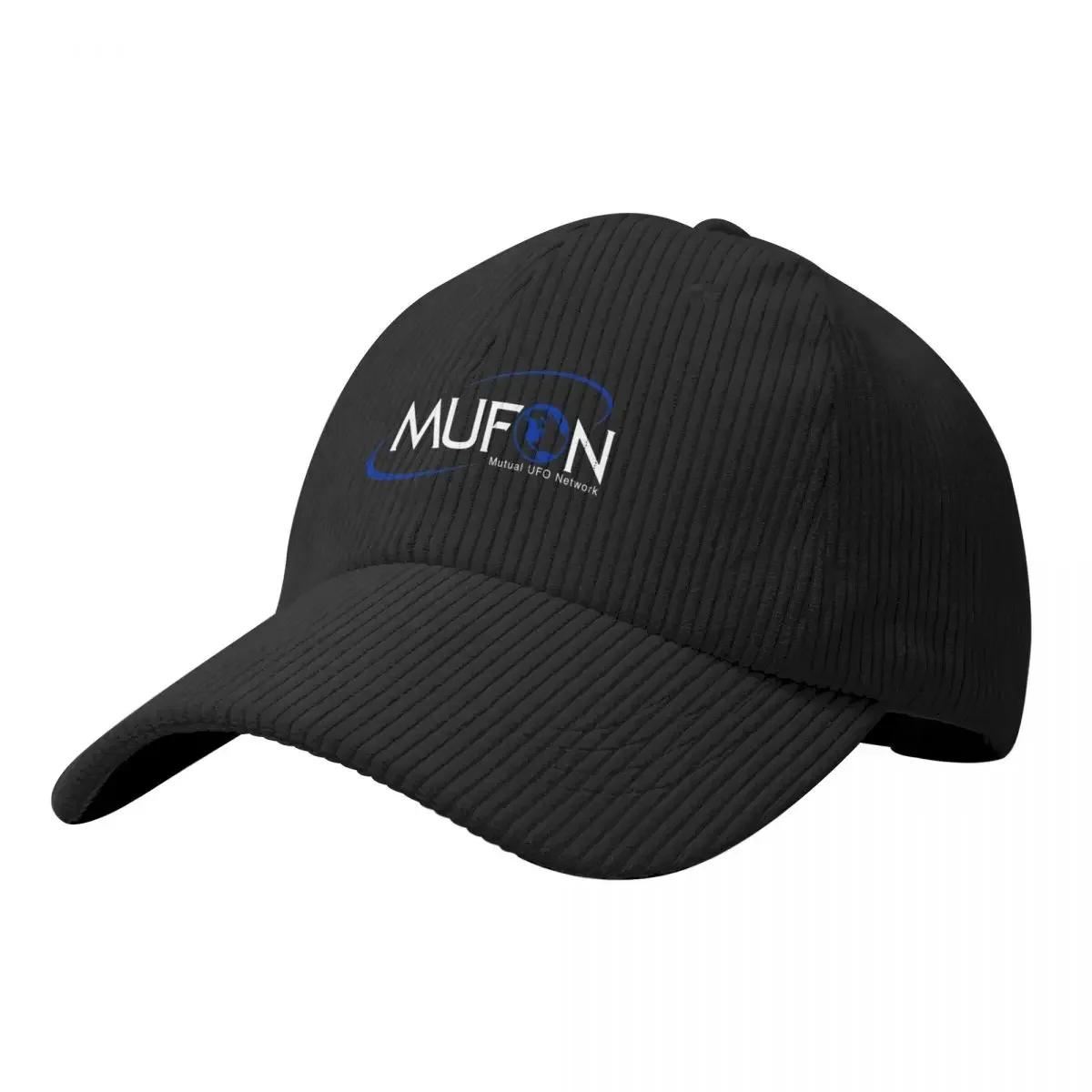 MUFON design. Corduroy Baseball Cap Anime Hat Visor Women Men's