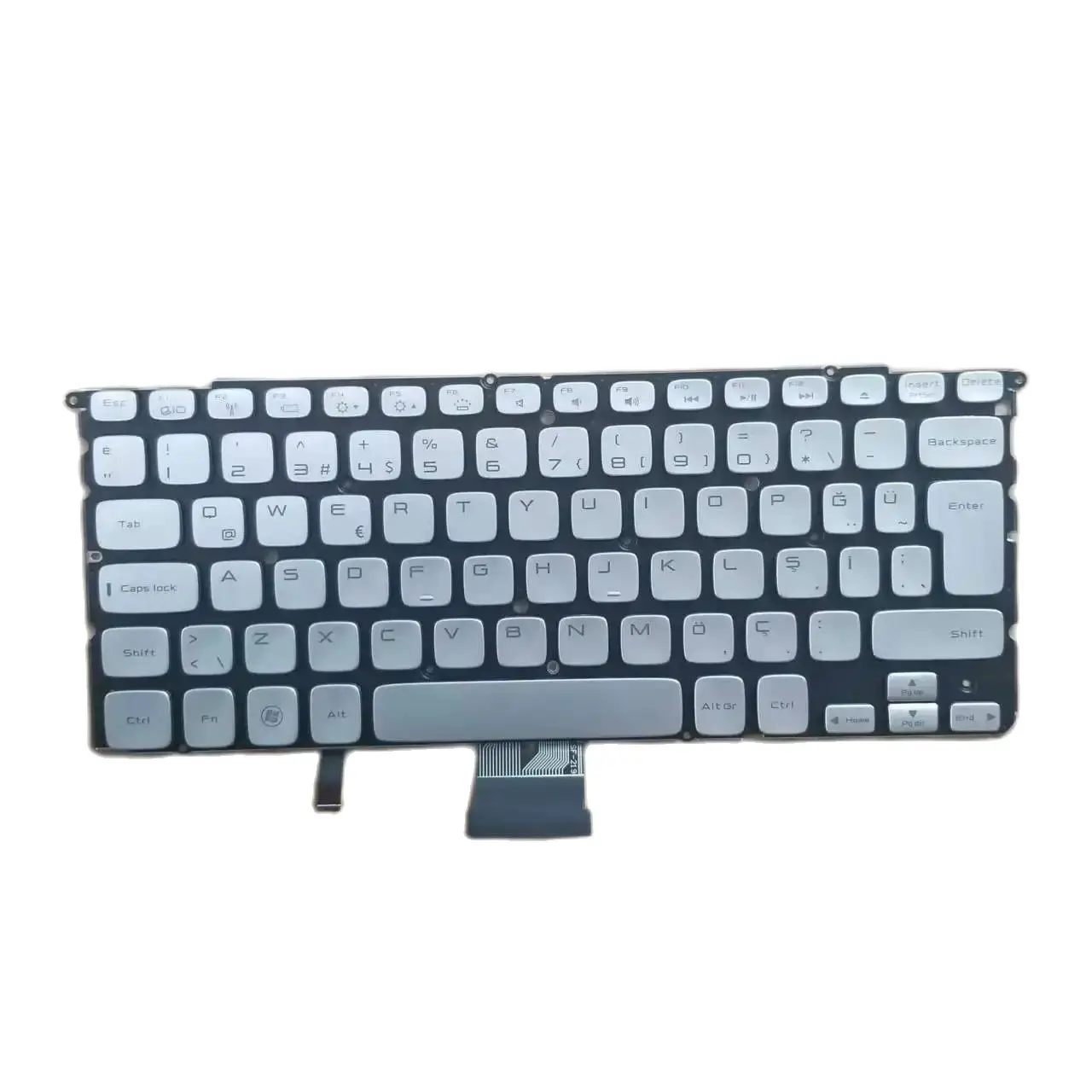 New Turkish TR Keyboard For Dell Studio XPS 14Z L412Z 15Z L512Z L511Z Silver MP-10K86TQJ698 PK130JN1A23