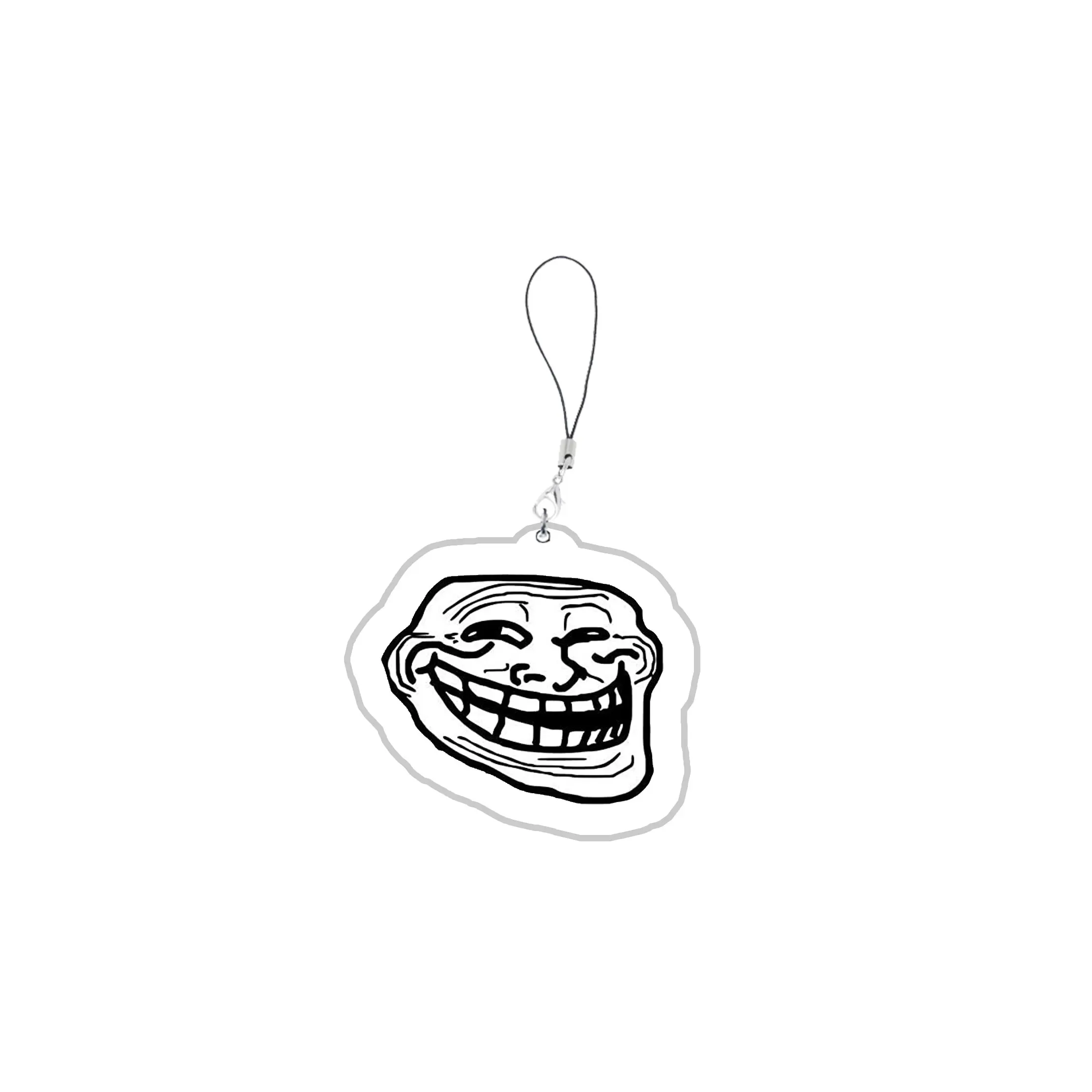 อะคริลิคตลก TrollFace obile ห่วงโซ่โทรศัพท์ NoMeGusta Rage Face ForeverAlone โทรศัพท์มือถือ Charms ขนาดเล็ก Pendan ของขวัญเพื่อน