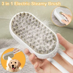 Cat Steam Brush Dog Steamy Hair Comb 3 in 1 Electric Spray Brush for Massage Pet Grooming Hair Removal Comb Anti Flying Brushs