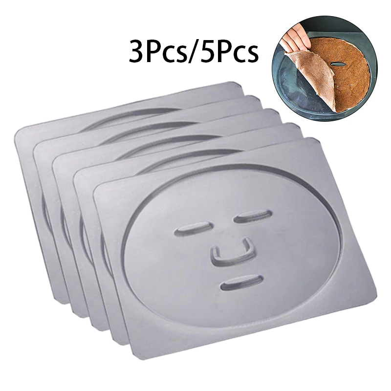 3Pc/5Pcs Facial Mask Mold Tray Plate Transparent PVC Fruit Vegetable Seaweed Mud Facial Mask Board Reusable Skincare Beauty Tool