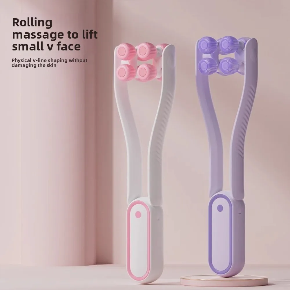 

V Shape Rolling Face Massager Promoting Absorption Relaxing Lifting Facial Massager Tool Multifunctional Battery-Free