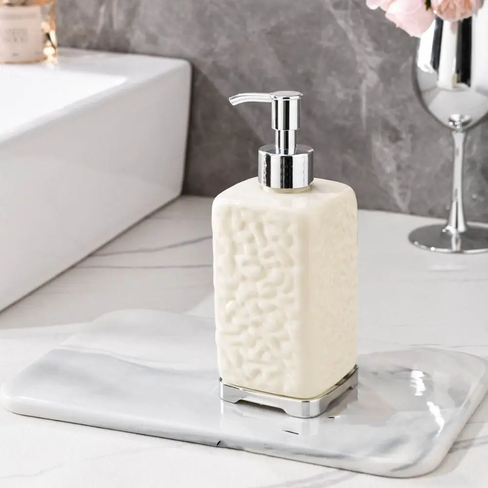 Reusable Bathroom Soap Dispenser Press Type Clear Wash Dispenser Bottle Empty Refillable Hand Pump Dispenser Liquid Container view 3