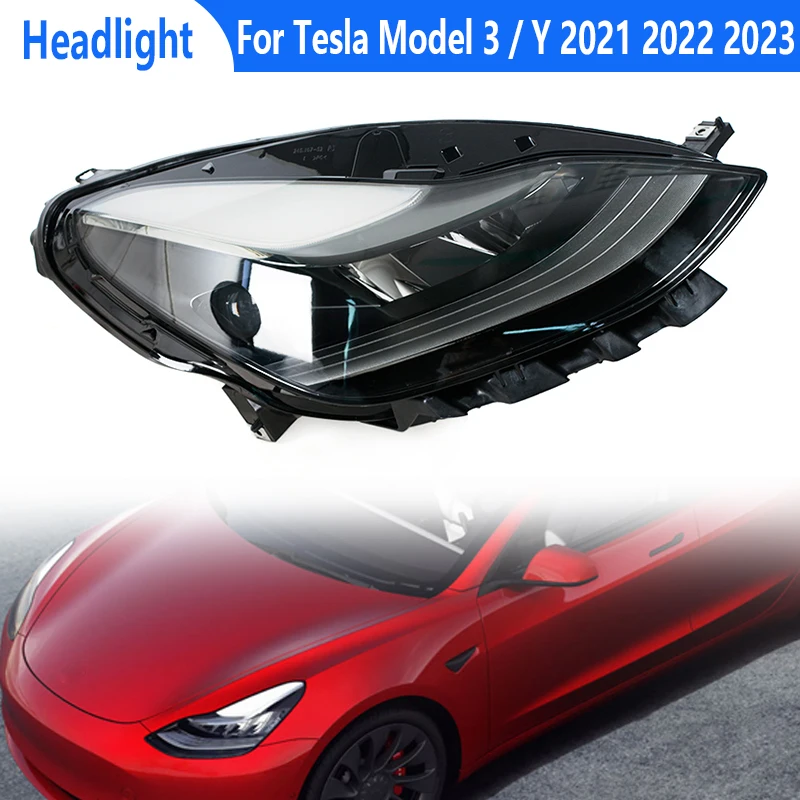

Headlight Assembly For Tesla Model 3 Model Y 2021 2022 2023 Car Front Bumper Headlamp Head Lamp Fog Light 151495200C 151495300C