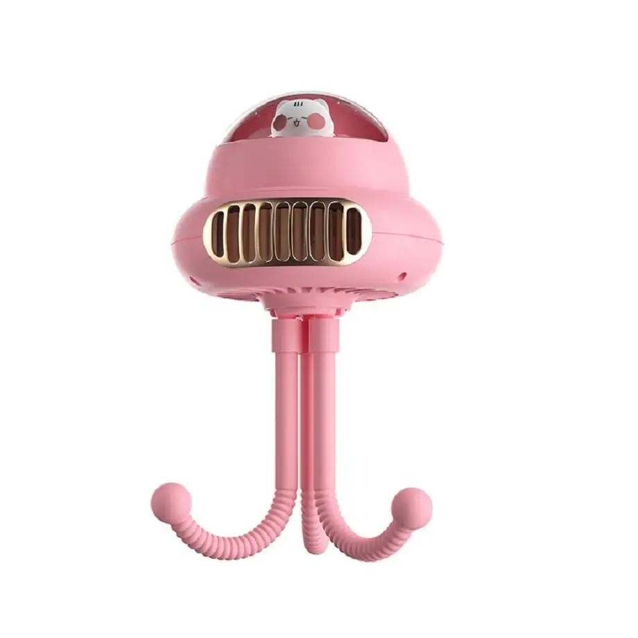 High quality cheap price handheld music baby cute fan light type-c rechargeable clip portable mini stroller fan