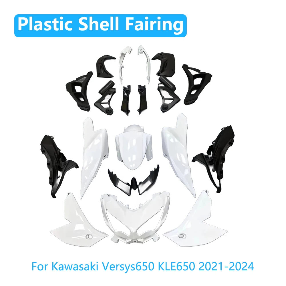 

For Kawasaki Versys650 KLE650 2021-2024 Motorcycle ABS Plastic Shell Fairing Bodywork Kit Panel Set Accessories