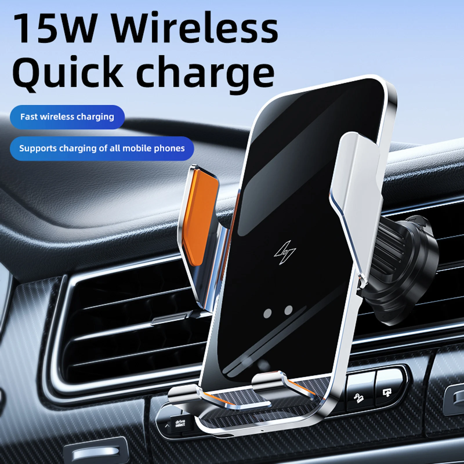 Für Mercedes-Benz CLS C257 2019-2023 AMG 450 Spezielle Auto Telefon Halter Basis Drahtlose Lade Halter Auto MagSafe halter Ladegerät – Detail 28