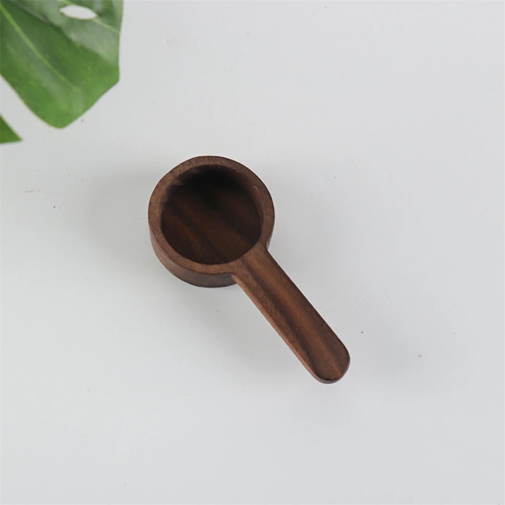 Measuring Spoon Durable High Quality Kitchen Wooden Coffee Spoon Measuring Spoon Black Walnut Spoon Easy To Use Necessary Grace