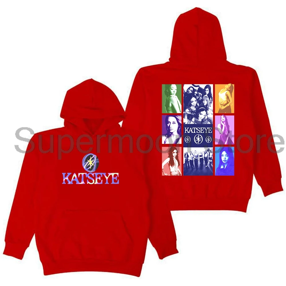 Kpop Katseye Merch Sudadera con capucha 2025 Hermoso Chaos Tour Ropa de calle de manga larga Hombres Mujeres Sudaderas con capucha