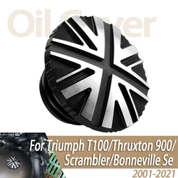 For Triumph Bonneville Bobber T120 T100 Street twin Scrambler 2001-2023 Motorcycle Petrol Fuel Gas Tank Cap Retro Oil Cover