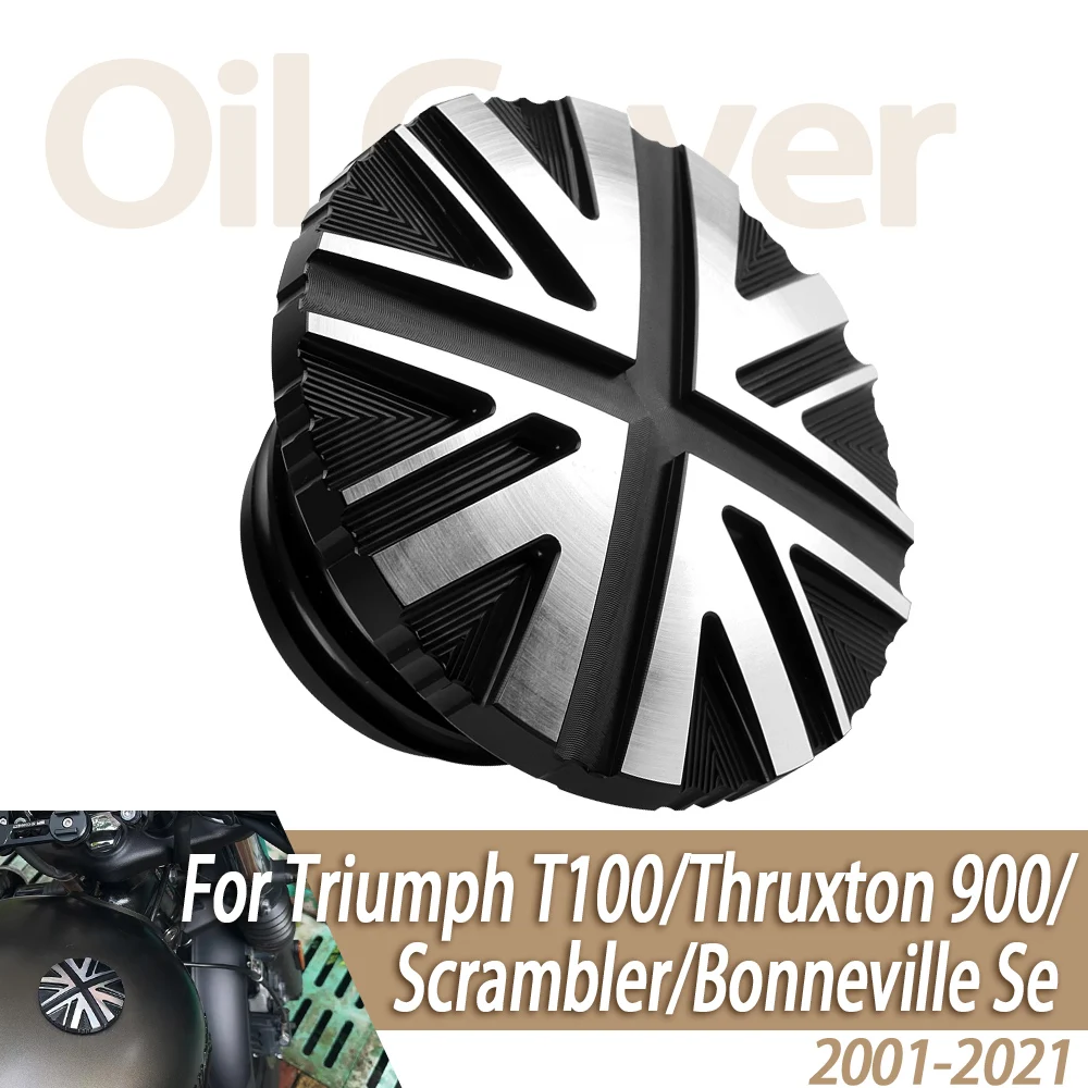 For Triumph Bonneville Bobber T120 T100 Street Twin Scrambler 2001-2023 Motorcycle Petrol Fuel Gas Tank Cap Retro Oil Cover