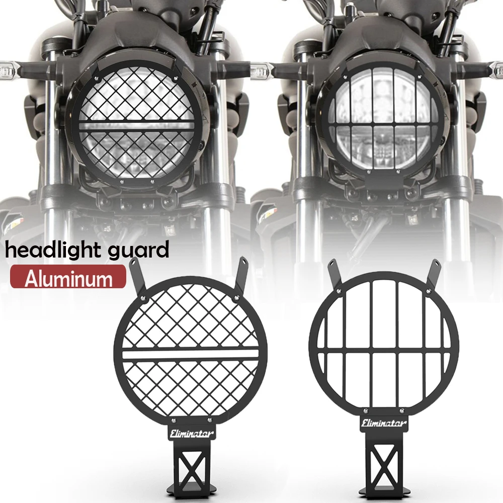 

Motorcycle Accessories Headlight Head light Protector Grille Guard Cover Protection For Kawasaki Eliminator 500 2024 2025 2026