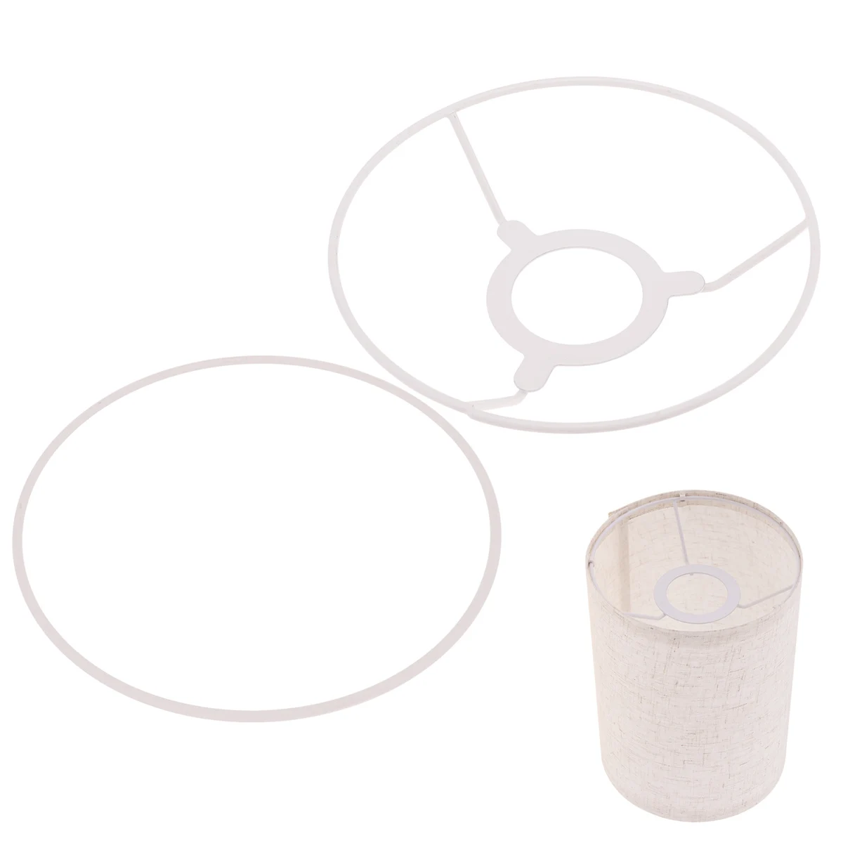 Pop 15 - 40cm E27 Standard Lampshade Cylindrical Vintage Lamp Shade Frames For DIY Table Lamp Ceiling Production