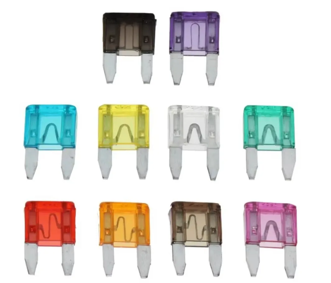 120Pc Profile Small Size Blade Car Fuse Assortment Set for Auto Car  2/3/5/7.5/10/15/20/25/30/35A Fuse with Plastic Box