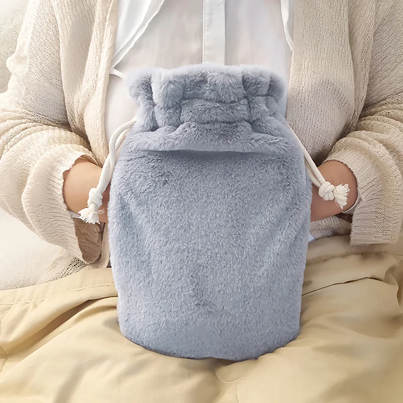 Plush Hot Water Bottle Cover Reusable Warm Water Bag Cover Portable Warm Handbash Cloth Hand Winter Warming Bag image 3