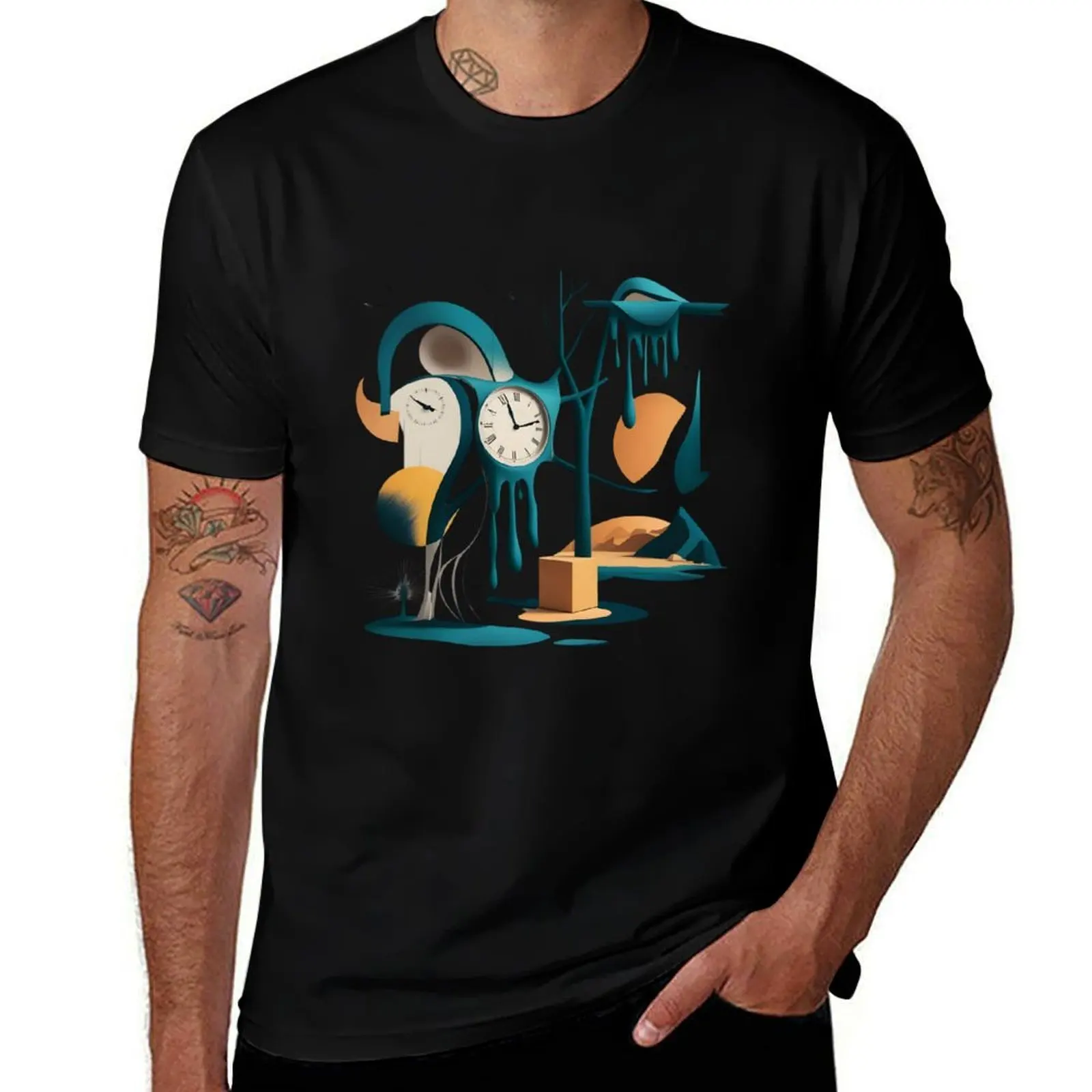 T-shirt Persistence of Memory, vêtements de sport respirants pour hommes
