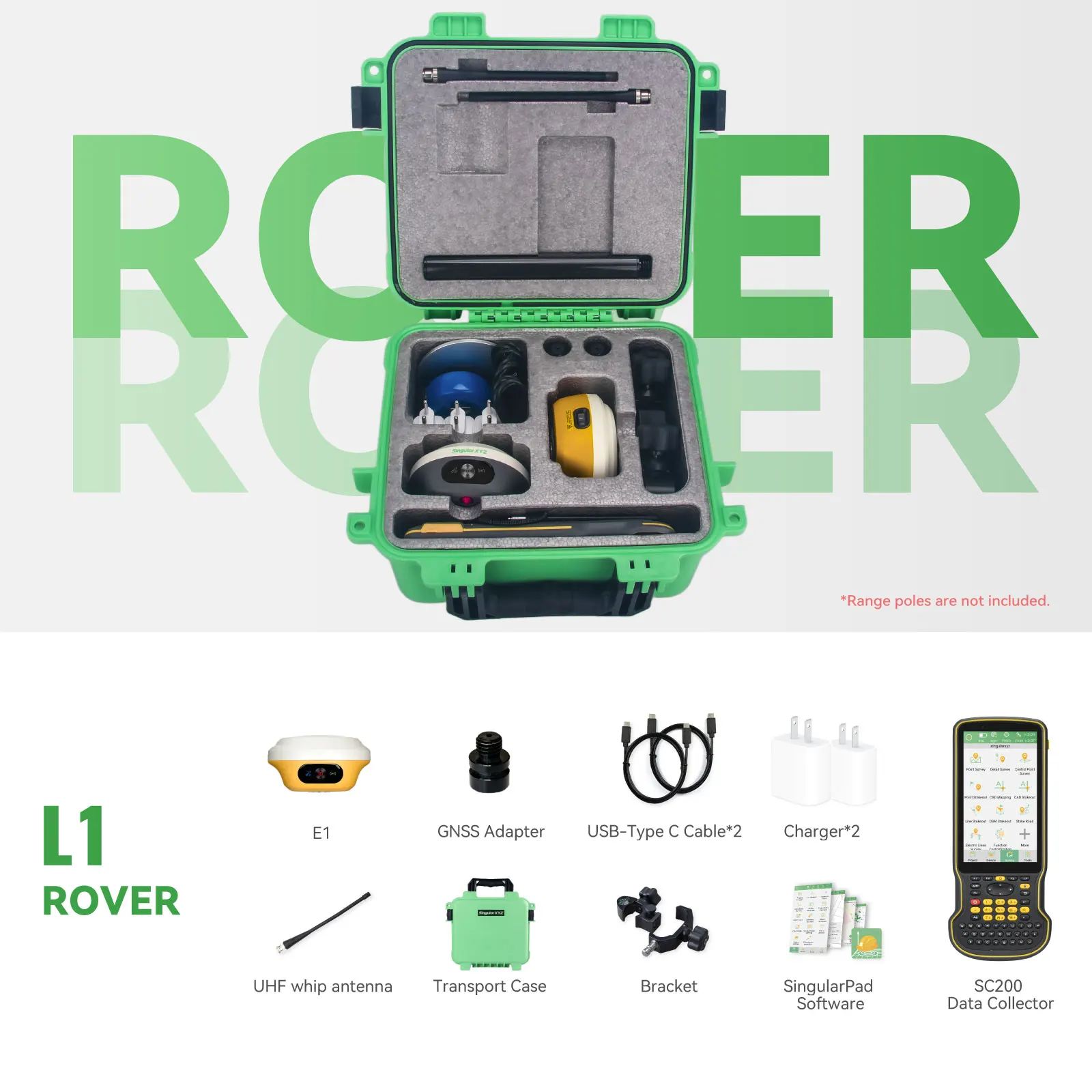SingularXYZ 35% oFF قاعدة ليزر GNSS ومحطة قاعدة Rover Ser E1 L1 Laser Rover برنامج دائم عالي الدقة PPP IMU 60