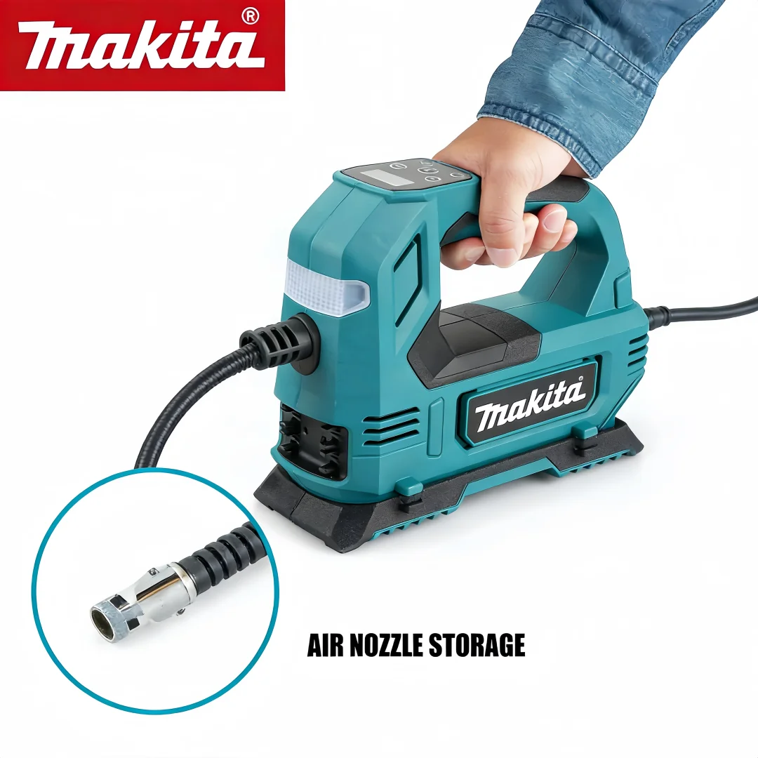 

Портативный воздушный насос Makita DYS59, 18 В, литий-ионный, беспроводной, без аккумулятора и зарядного устройства, для накачки автомобильных шин, электрический насос для мотоциклов