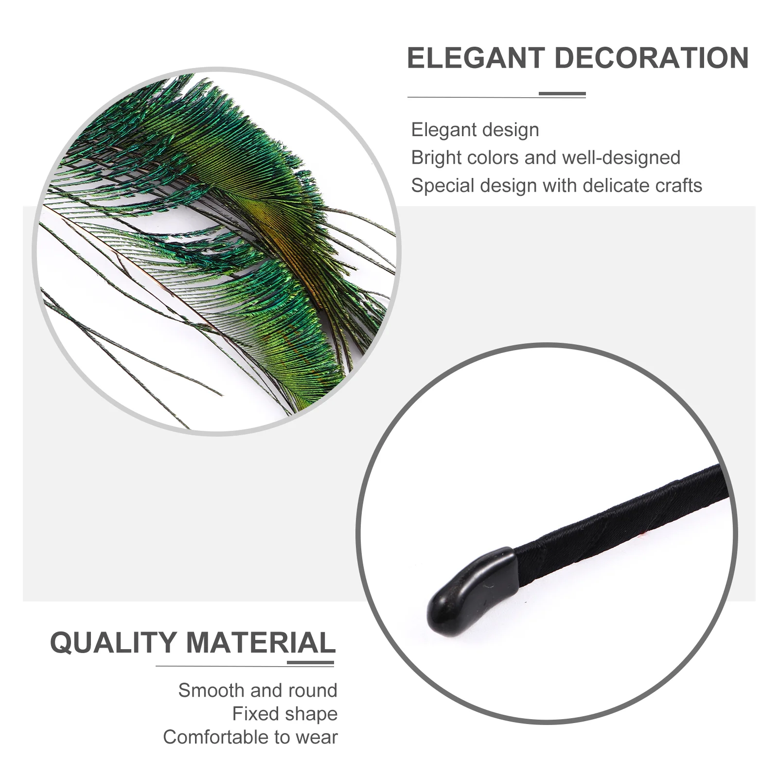 Cosplay Peacock Feather Headband Headdress Cocktail Indian Party Headwear Miss