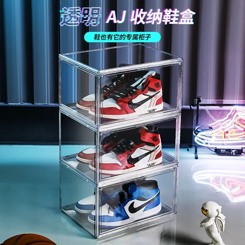 New Storage Transparent Assembler High Dust Prevention Wall Shoe Cabinet Styles Shoe Home Box Thickened Various