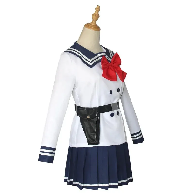 Anime High Rise Invasion Cosplay Costume Wigs Tenkuu Shinpan Yuri Honjo Wig Women Sailor Suit JK School Uniform