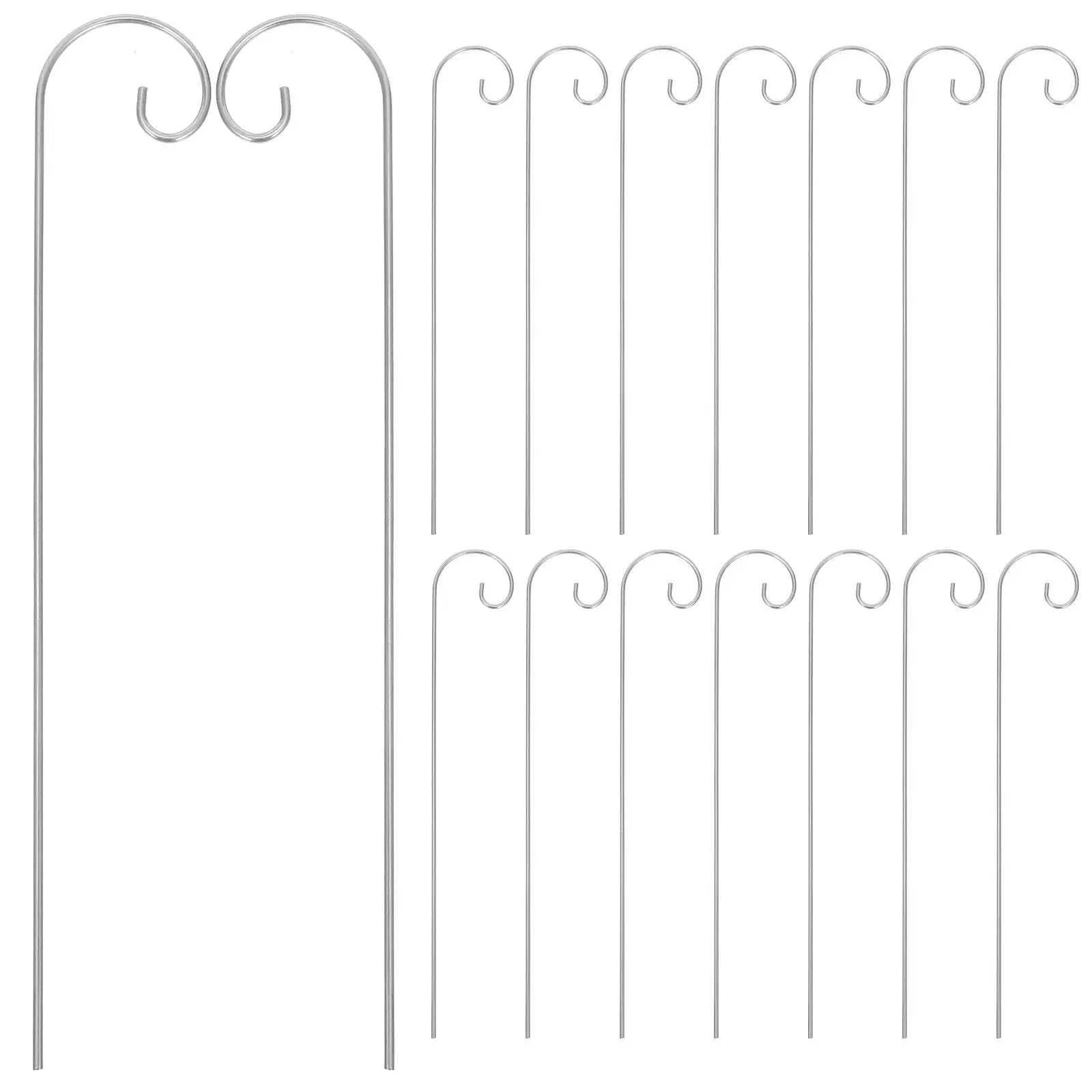 

30pcs Hanging For Flower Planter Plant Label Hook Pole Hanging Hook Plant Label Metal Pole Plant Label Stakes Hook Stakes F