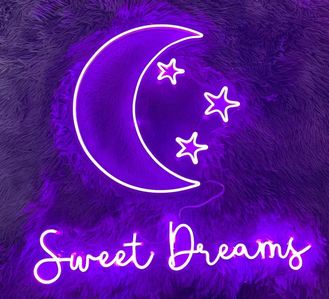 

Sweet Dream Neon Signs Custom Led Sign for Bedroom Decor Art Neon Birthday's Gifts