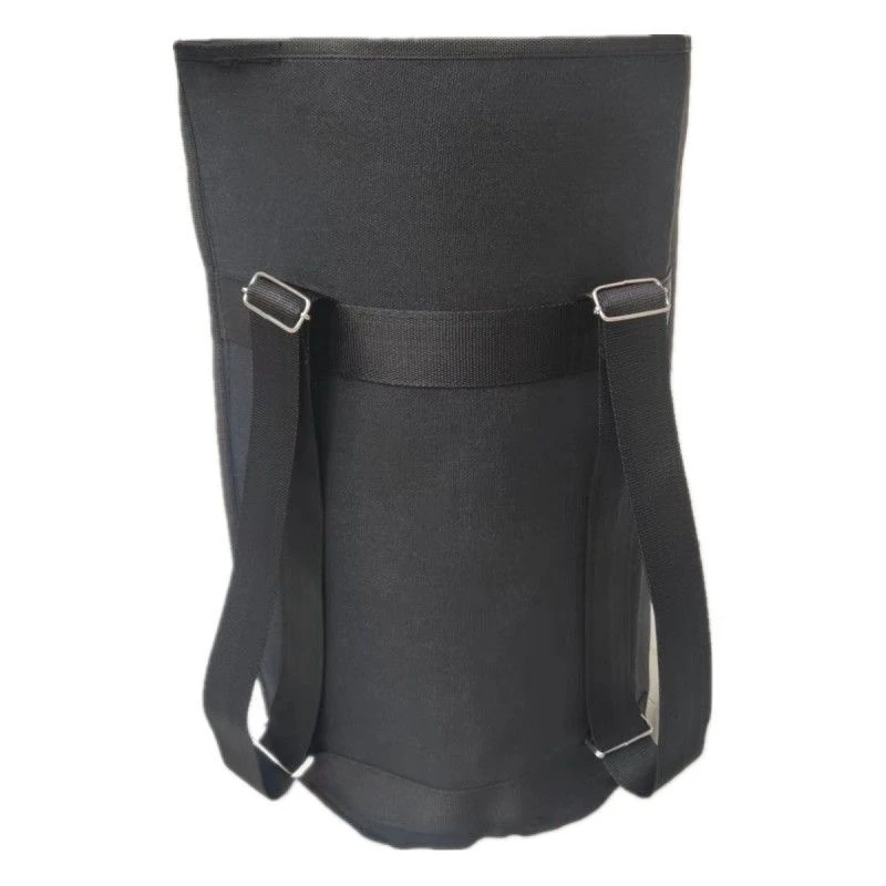 Thickened Canvas round Barrel Backpack Double Shoulder Bag Water Barrel Basket Rural Farm Work Tool Kit Unisex Daily Use