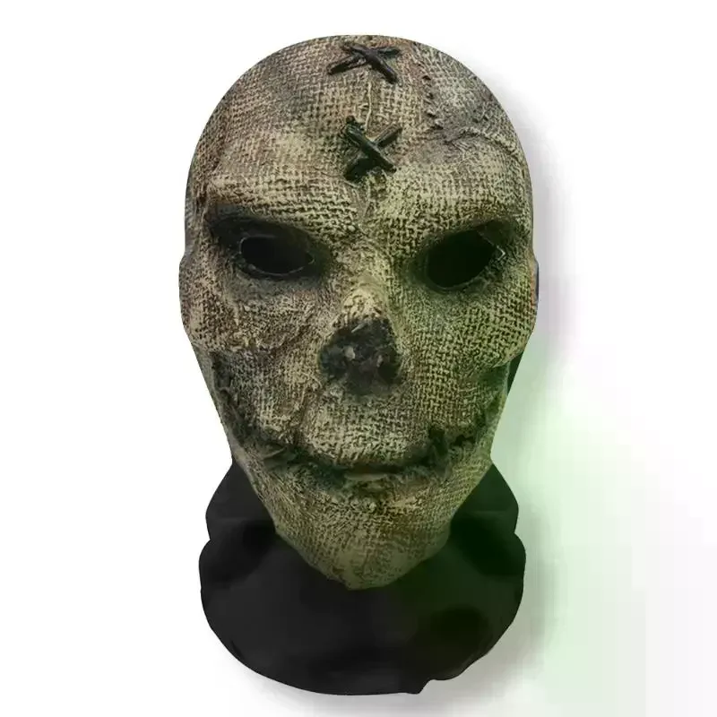 ハロウィン ゴーストフェイス 3Dプリントマスク ストレッチメッシュ フルフェイスマスク スカルヘッドドレス 面白いパーティー ハロウィン ホラー コスプレ小道具