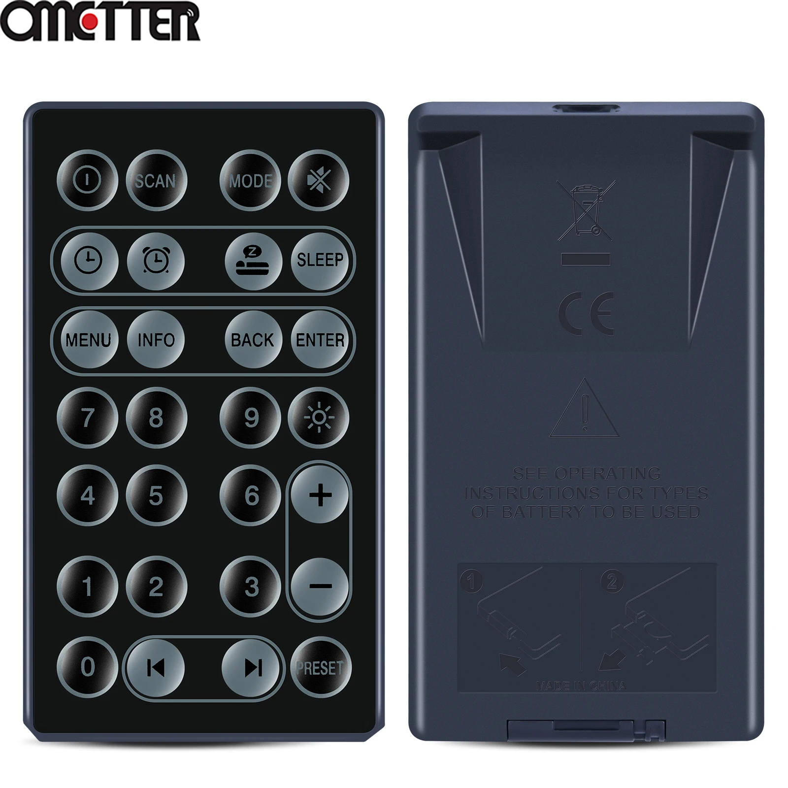 Пульт дистанционного управления для беспроводной колонки Roxel Retro D1 Vintage DAB+/FM Radio - новый