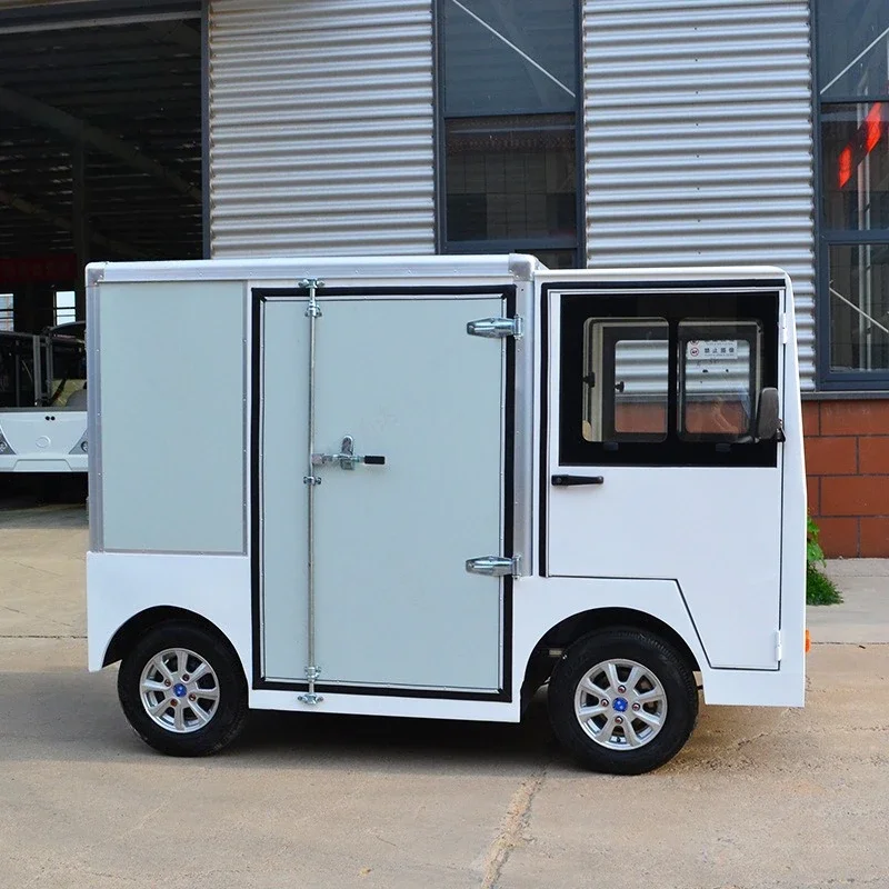 Miniature electric food delivery car incubator body on demand battery car