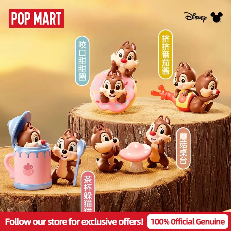 

Genuine POP MART Disney Kiki and Titi Brothers Series Blind Box Toys Anime Action Figure Surprise Mystery Box Dolls Girls Gift