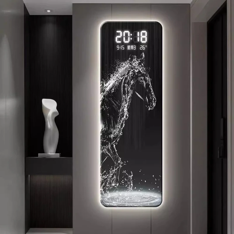 

Interior wall clock wall decorations digital accessories for home decor luxury interior antiques Silent wall clock