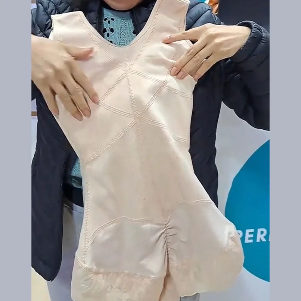 Fajas colombianasシェイプウェア、女性用、ボディhourGlassガードル、三角形の下着、おなかコントロール、二重圧縮、フックアイ、お尻のリフト