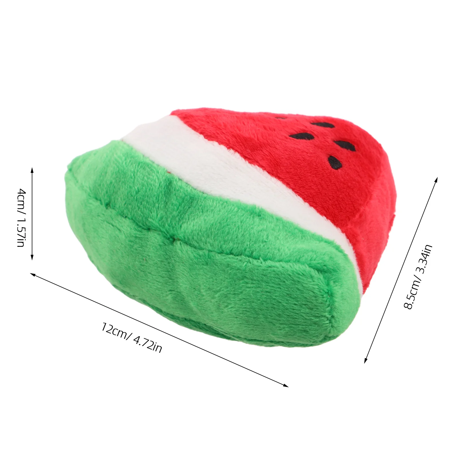 4Pcs Pet Squeak Watermelon Fruit Set Squeaky Soft Chew Interactive Teeth Grinding Puppy Small Dog Cute Squeaky Dog
