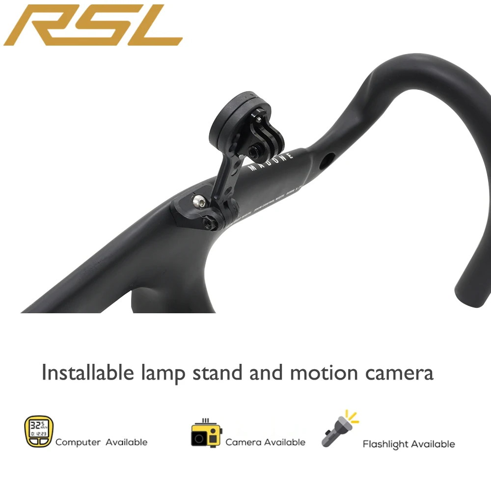 

Adjustable support for 8 types of computer stands, suitable for RSL MTB handlebars, full carbon fiber bicycle accessories